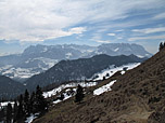 Blick zum Kaisergebirge