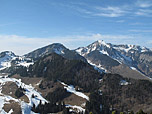 Der Geigelstein zeigt sich von seiner schroffen Seite