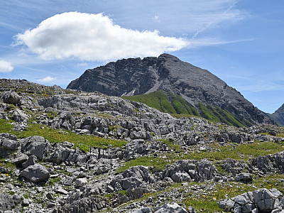 Auch unseren weiteren Weg zur Rüfispitze wird können wir recht gut einsehen