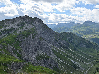 Die Nordwand des Rüfikopfs 