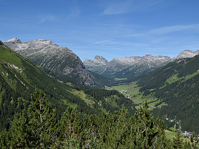 Die Rote Wand am Talabschluss nach Westen