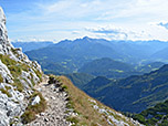 Begleitet werden wir von einem herrlichen Panorama