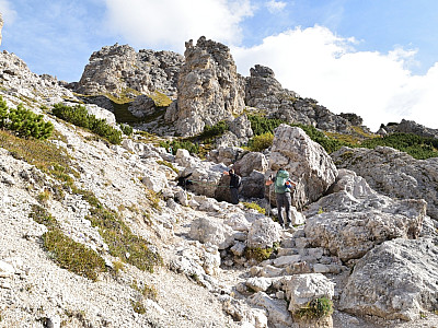 Es wird felsiger und steiler