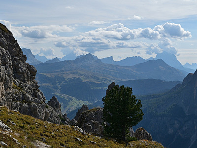 Rechts im Bild der Monte Pelmo