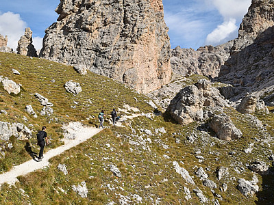 Kurz vor dem Cir Joch (Furcela de Cir umrunden wir eine ... 