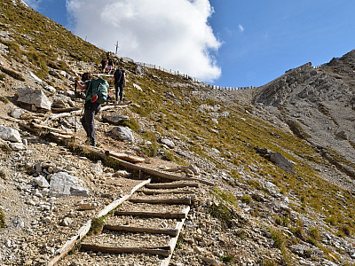 die letzten Meter zum Jëuf de Crespëina