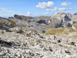 Der Blick zurück auf das Gardenaccia-Hochplateau