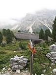 Hier kommt der Weg von der Seilbahnstation Col Raiser herunter