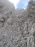 Die erste Drahtseilpassage...