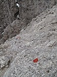 Ungesichert geht es hinunter...