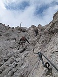 ...erreicht man die finale Klettersteigpassage