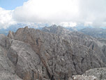 Blick über das Wasserrinnental zum Torkofel