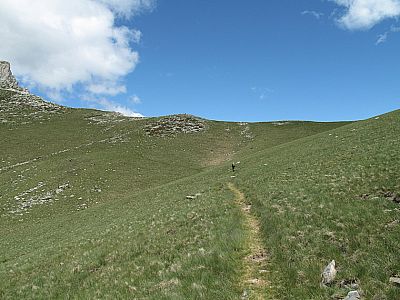 Querung hinüber zum Kammverlauf