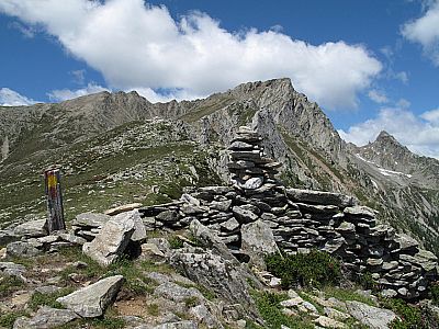 Am Kamm mit Blick zum Sasso Bianco