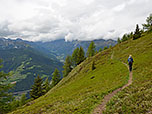 Wir schlagen den Weg Nr. 6A zur Prantneralm ein
