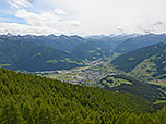 Begleitet vom Ausblick über Sterzing...