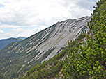 Blick zum Lichteck, dem nördlichen Ausläufer des Schafreuters