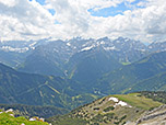 Karwendel-Hauptkamm mit Birkkarspitze und Ödkarspitzen