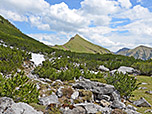 Blick zurück zum Delpsjoch, ...