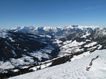 Blick über das Alpbachtal zum Karwendel und Rofangebirge