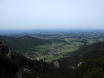 Der Ausblick auf Aschau während des Aufstiegs