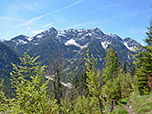 Blick zu den Geierköpfen