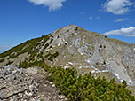 Der Gipfelaufbau der Scheinbergspitze