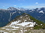 Blick zurück zum Vorgipfel