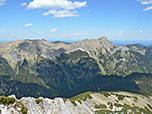 Rechts von der Bildmitte die Große Klammspitze