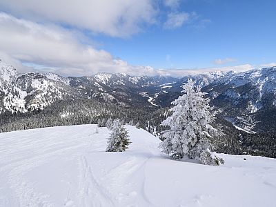 Traumhaft schön der Blick zurück ins Lindertal