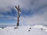 Das Gipfelkreuz der Scheinbergspitze