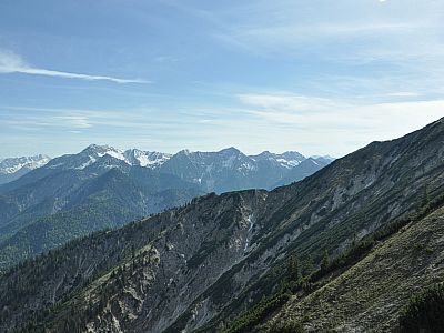 Blick auf unseren Aufstiegsgrat