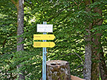Wegweiser an der Königsalm