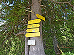 Wegweiser am Graseck