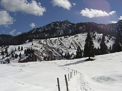 Der Schildenstein zeigt sich
