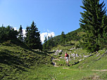 Weiter über steinige Pfade
