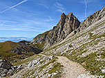 Blick zurück zur Roterdspitze