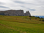 Der Schlern mit Santner- und Euringerspitze