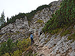 Holztreppe am Touristensteig