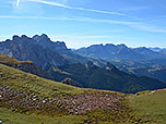 Blick zu Rosengarten und Latermar