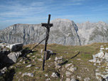 Im Hintergrund Hohes Brett und Hoher Göll
