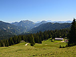 Unten die Angernalm