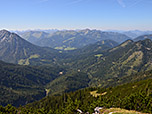 Blick vom Gipfel ins Karwendel...