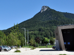 Der Parkplatz am Strandbad Fuschl