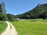 Rechts der felsige Gipfelaufbau des Schobers