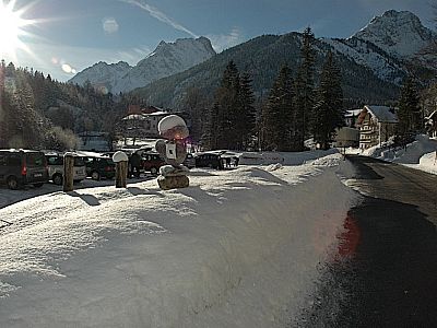 Parkplatz kurz vor Hinterriß