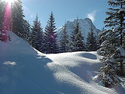 über eine prächtige Kulisse