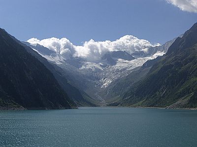 Blick über den Schlegeisspeicher