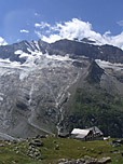 Hochfeiler, unten das Furtschaglhaus