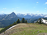 Blick vorbei am Einstein zur Sulzspitze, Lailachspitze und Lachenspitze